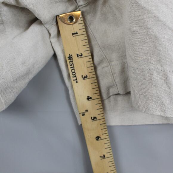 Alex Mill Shorts Womens 2 Pleated Linen Flax Summer Old Money Quiet Luxury Retro - Picture 12 of 13